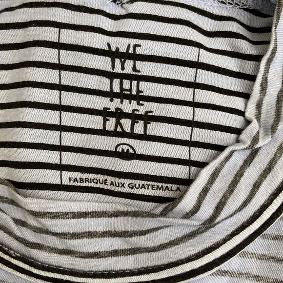 Free People Be Free Blue Striped Long Sleeve Tunic In Chamray Combo size M - Picture 11 of 11